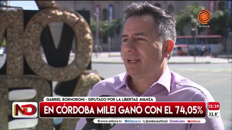 Bornoroni anticipó una “muy buena relación” entre Milei y Schiaretti