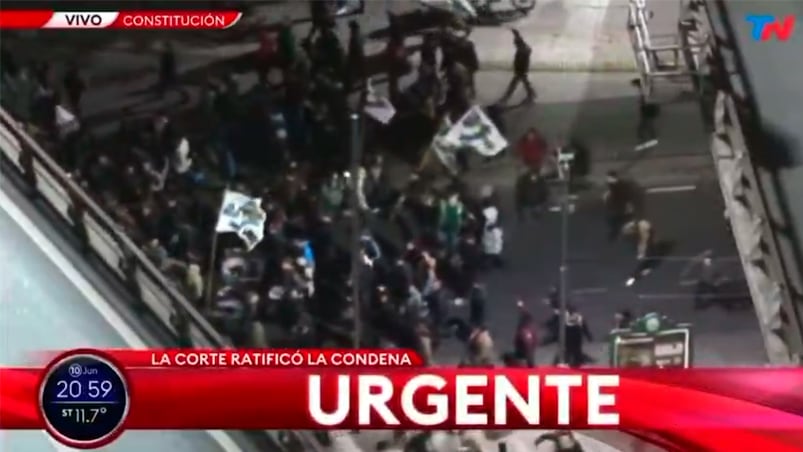 Así entraron los militantes K para cometer el ataque en TN