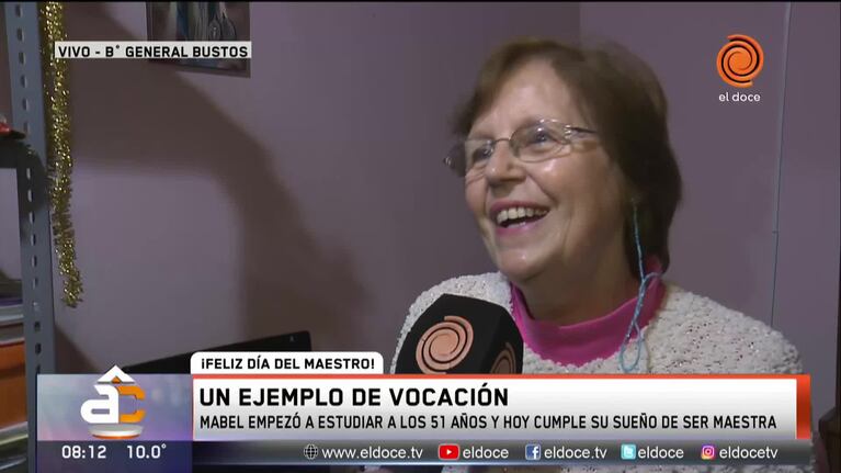 La seño Mabel, un ejemplo de vocación