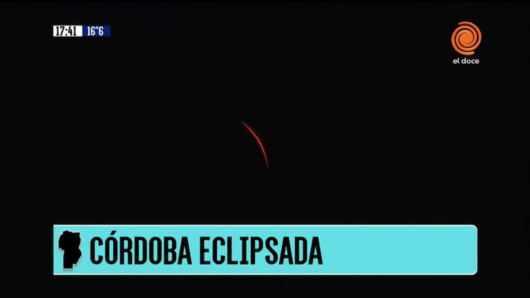 Así fue el eclipse solar en Córdoba