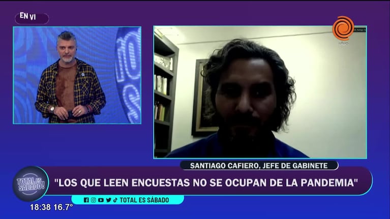 Santiago Cafiero: "Los que están leyendo encuestas no se están ocupando de la pandemia"