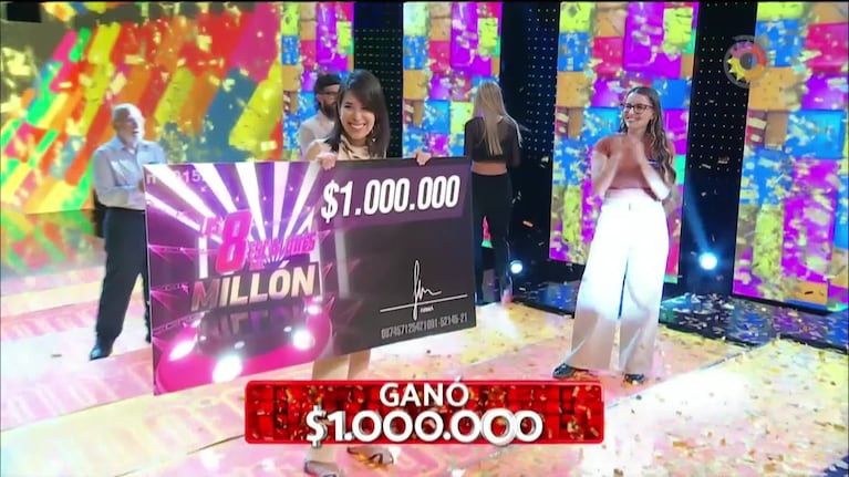 Romina ganó y emocionó a todos en Los 8 escalones del millón