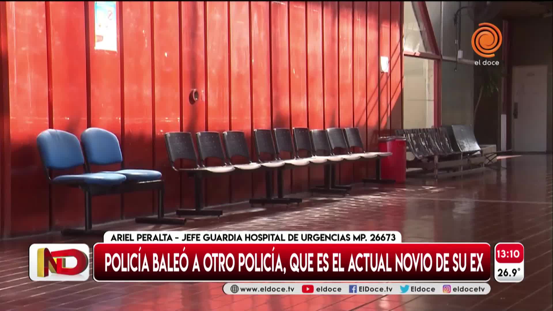 Policía baleó a otro y lo dejó en estado crítico