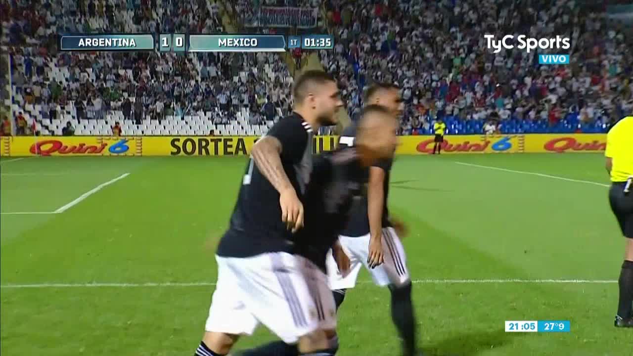 El primer gol de Icardi en la Selección