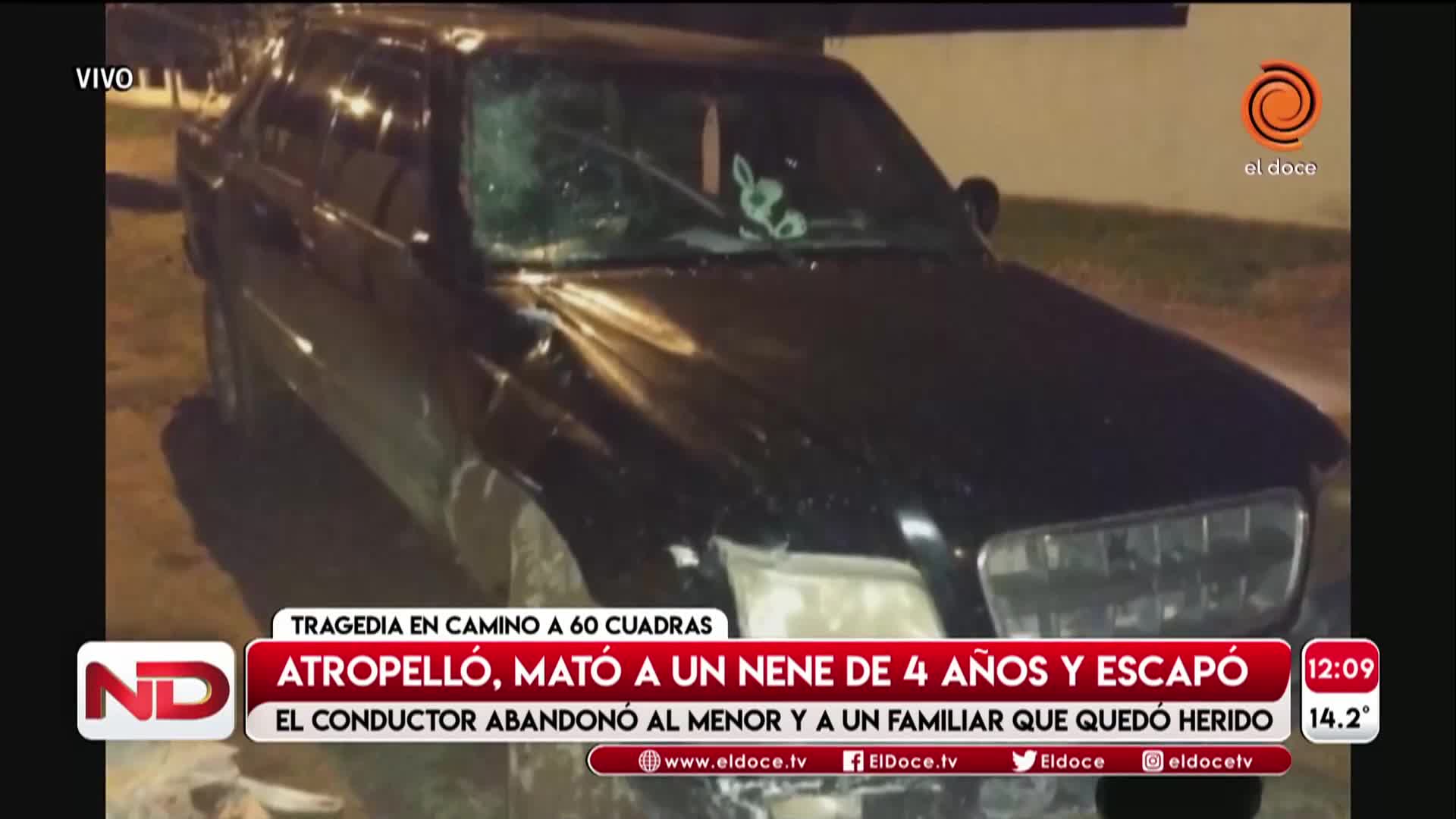 El dolor del tío del nene atropellado y muerto en el Camino a 60 Cuadras