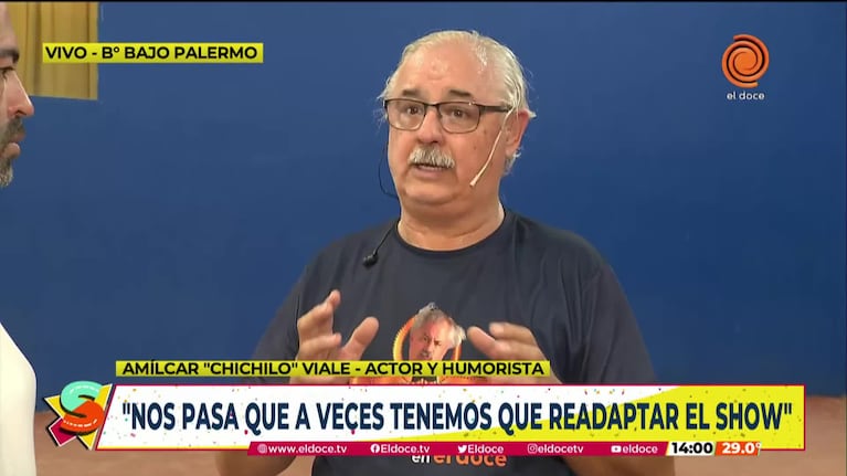 Chichilo Viale en Seguimos: "El humor americano es ofensivo"
