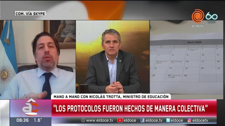 El ministro Trotta y el regreso a clases