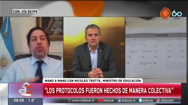 El ministro Trotta y el regreso a clases