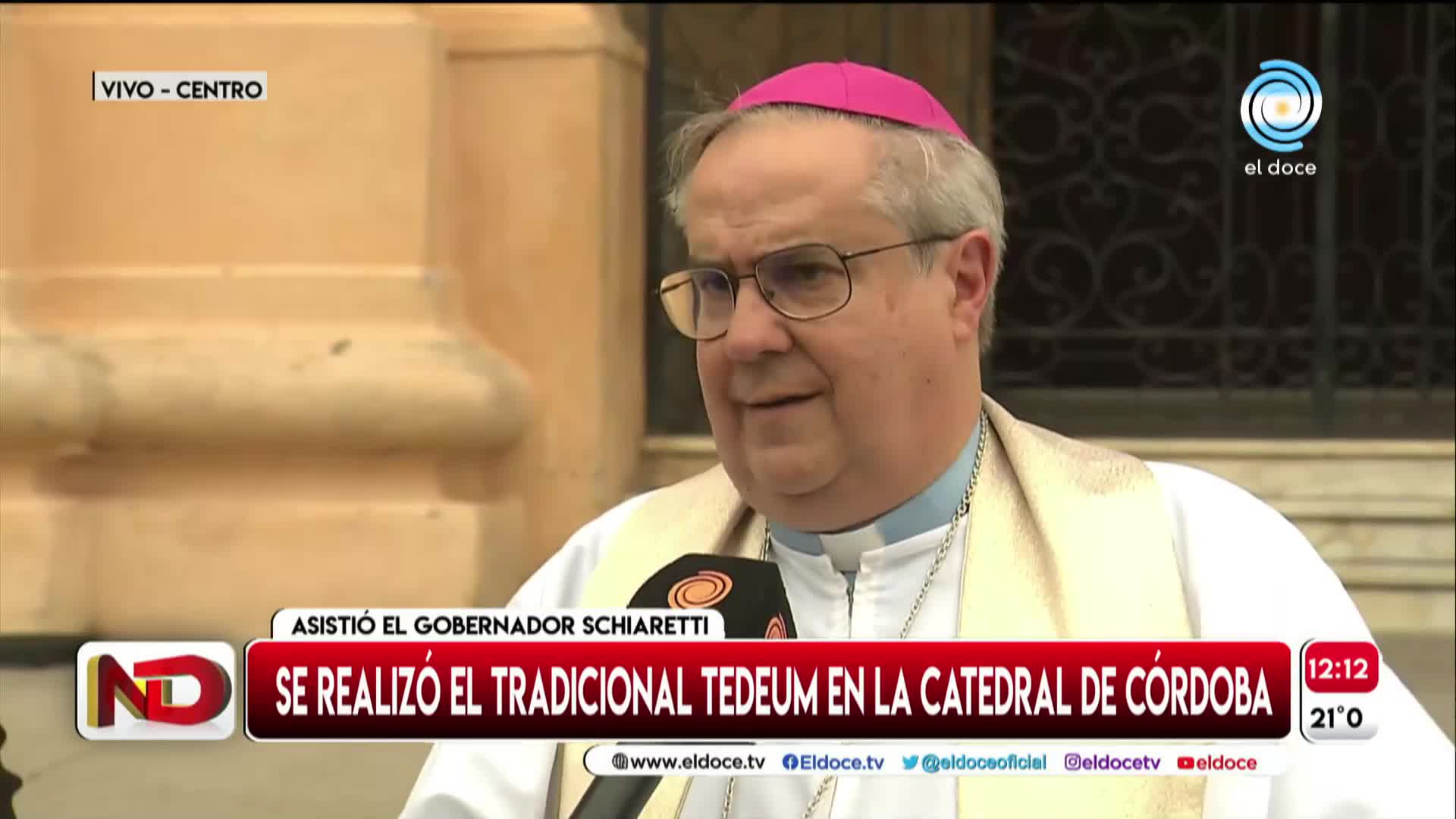 Schiaretti presenció el Tedeum y dijo a dónde estará el próximo 25 de Mayo