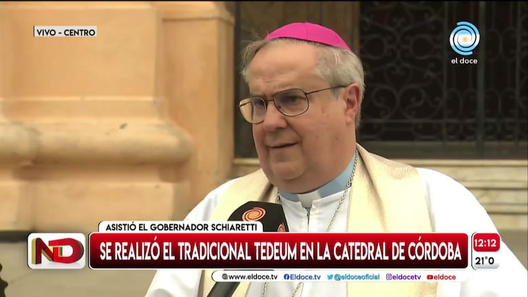 Schiaretti presenció el Tedeum y dijo a dónde estará el próximo 25 de Mayo