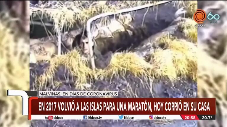 El veterano de guerra que volvió en 2017 a las Malvinas a correr una maratón