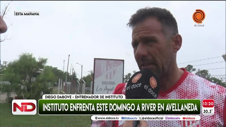 Dabove anticipó el cruce entre Instituto y River en Avellaneda