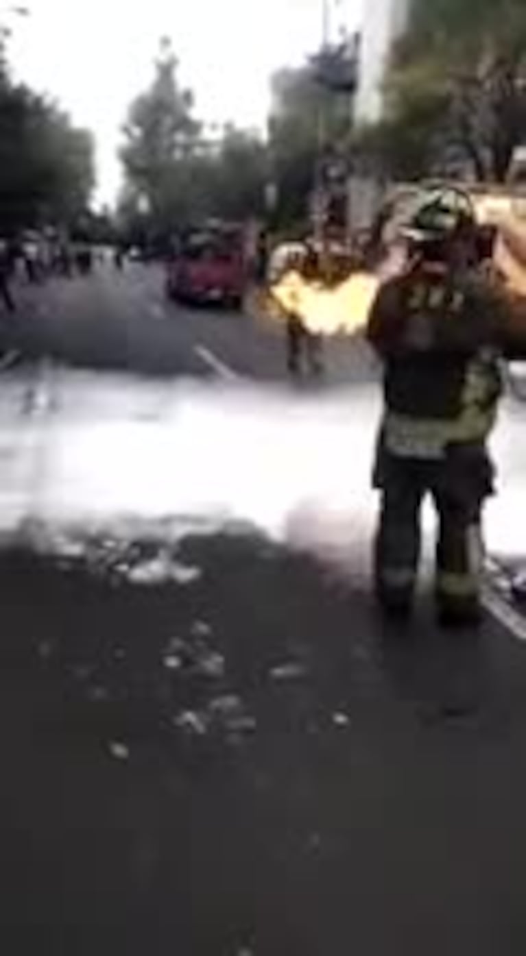 El heroico bombero que evitó una explosión de gas