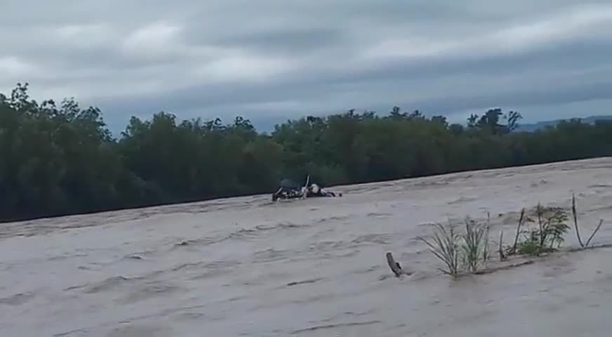 Tragedia con un gomón en el río Bermejo