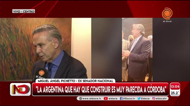 Pichetto, contra Fernández: "Lo que dijo de Córdoba es un disparate"