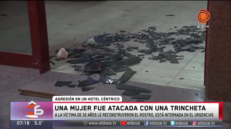 La atacaron con una trincheta en un hotel céntrico