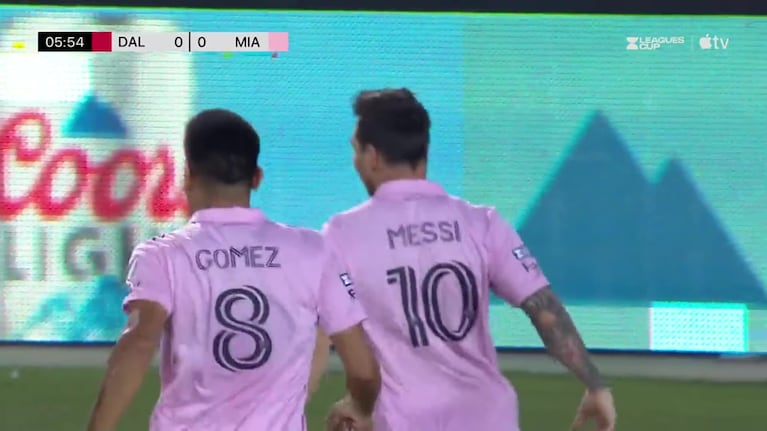 Messi y un golazo para el 1 a 0 de Inter Miami