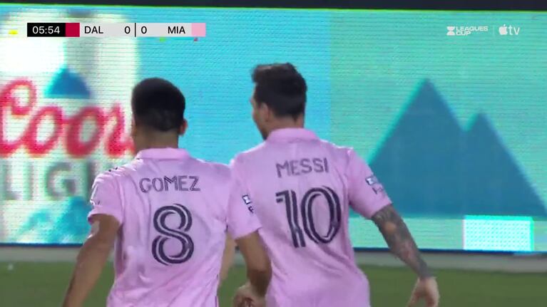 Messi y un golazo para el 1 a 0 de Inter Miami