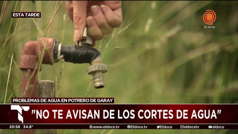 Vecinos de Potrero de Garay denuncian que no tienen agua