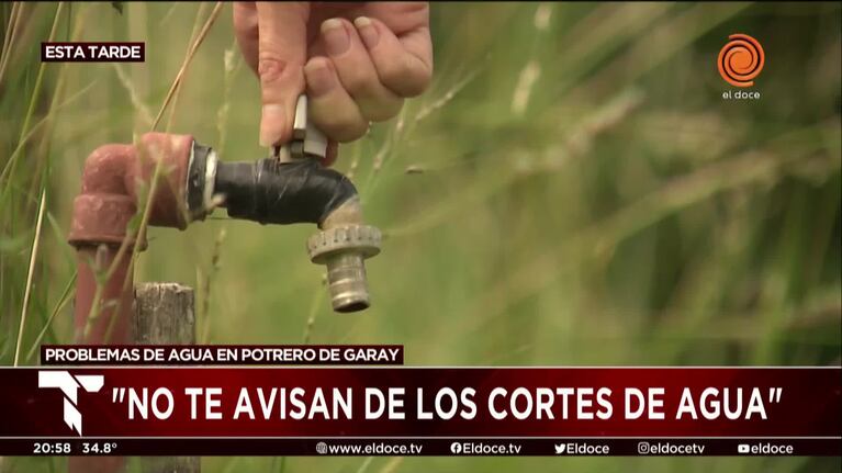 Vecinos de Potrero de Garay denuncian que no tienen agua
