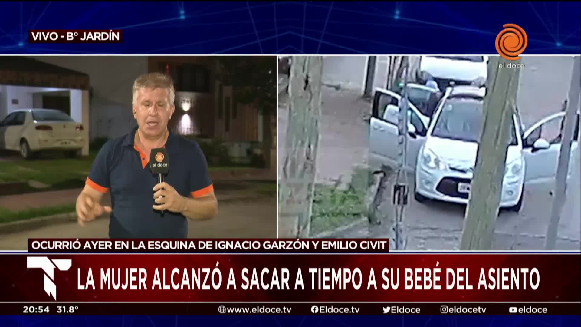 Vecinos relataron cómo socorrieron a la mujer víctima del robo de su auto