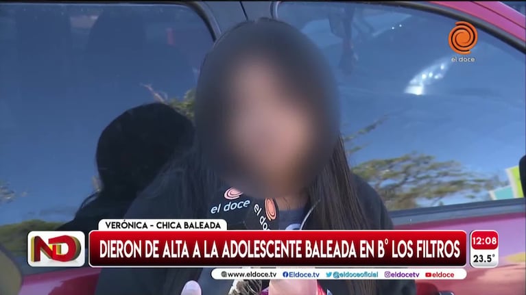 El dramático relato de la chica baleada tras recibir el alta