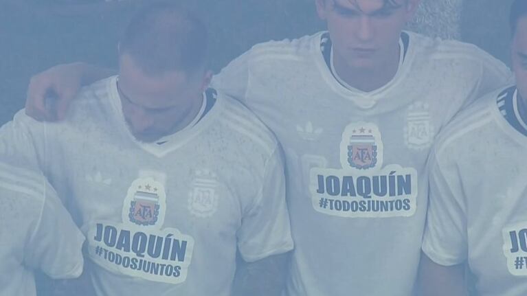 El sentido homenaje de los jugadores de la Selección a Panichelli tras su dura lesión