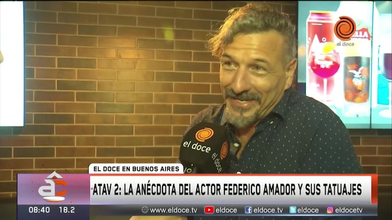 ATAV 2: Federico Amador reveló cómo hizo ocultar sus tatuajes