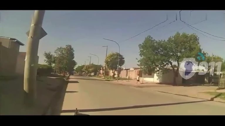 Un menor escapó en una moto robada de la Policía