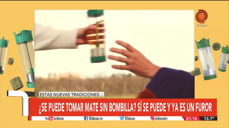 El invento que es furor: crearon un mate sin bombilla y ya es un éxito