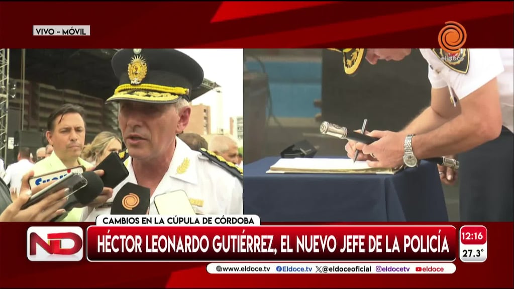 La promesa del nuevo jefe de Policía de Córdoba en su asunción