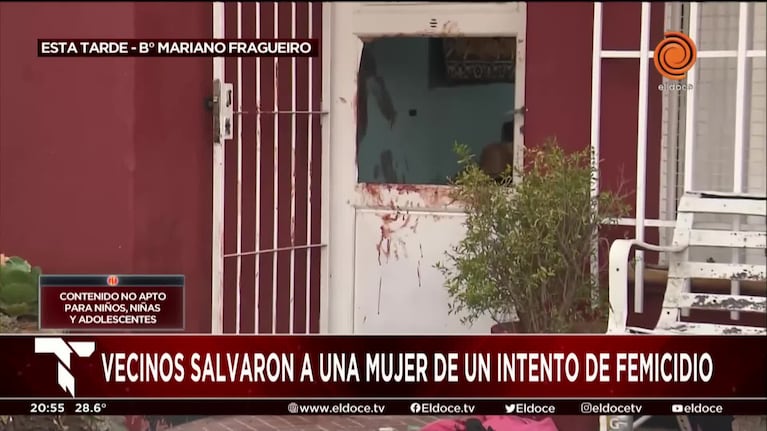 Una vecina habló tras el intento de femicidio en barrio Mariano Fragueiro