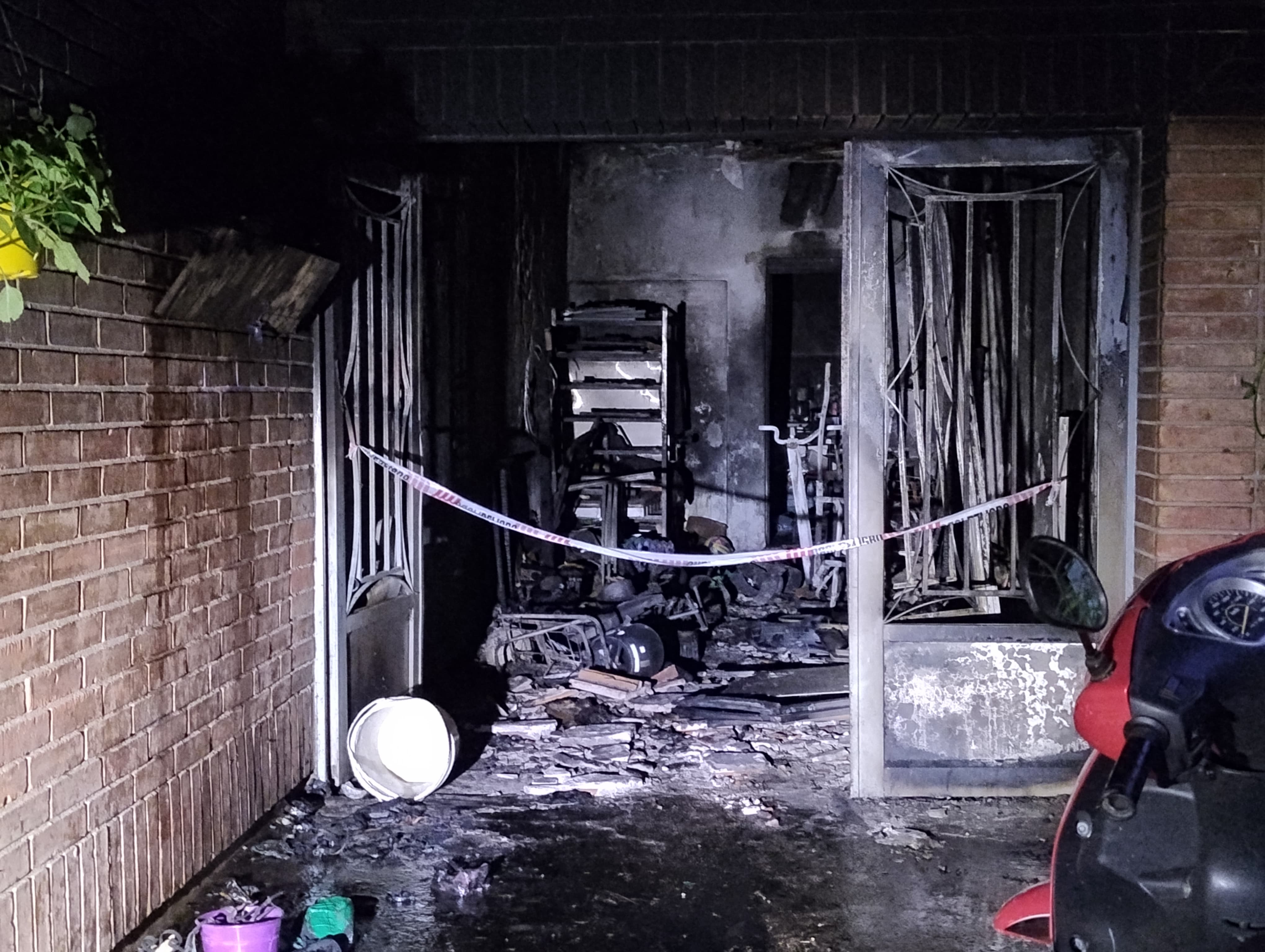 Incendio en una panadería de barrio Yofre