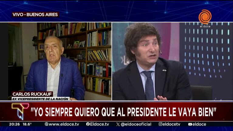 Ex vice de Menem marcó la principal desventaja para Milei