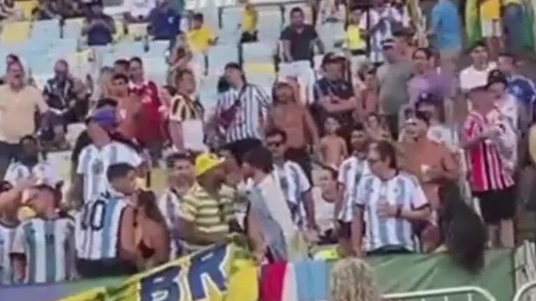 El gesto que desató disputas en el Maracaná