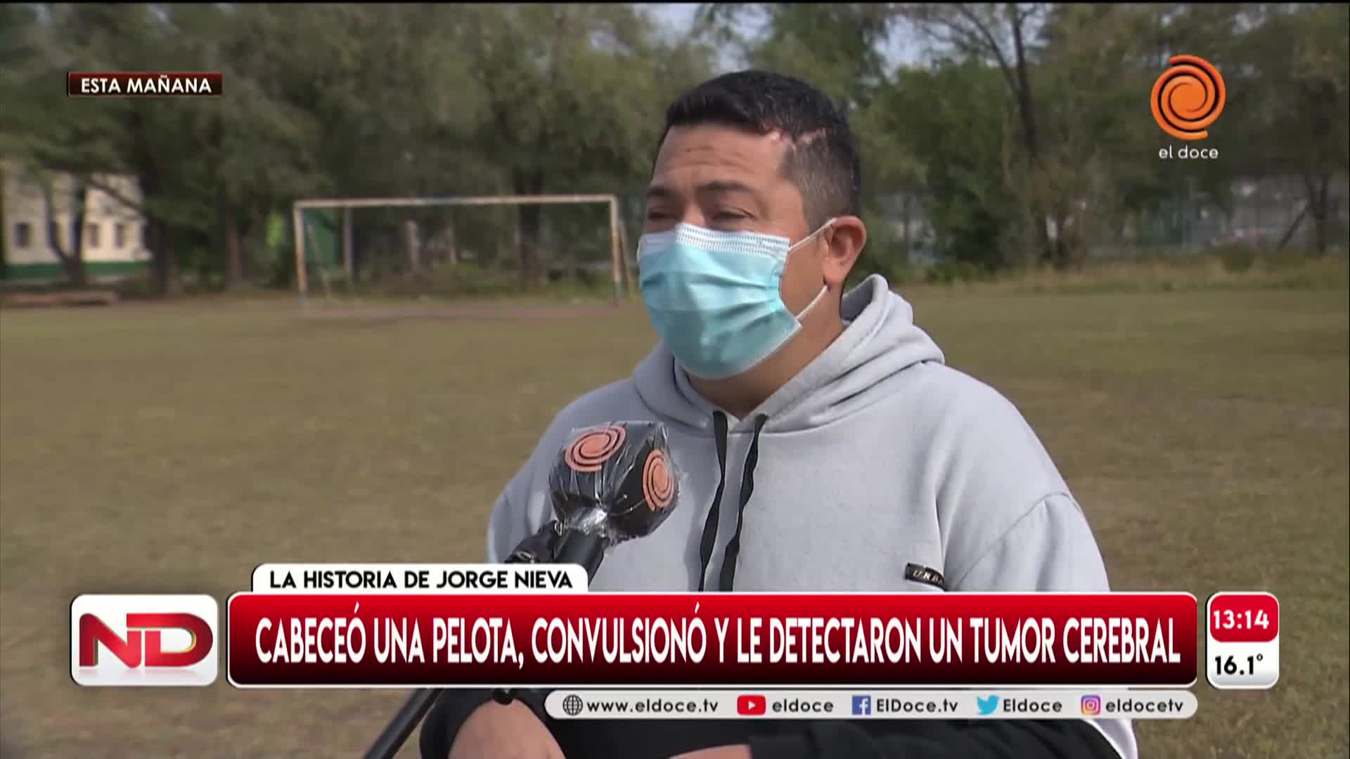 Sufrió convulsiones tras cabecear una pelota: le detectaron un tumor