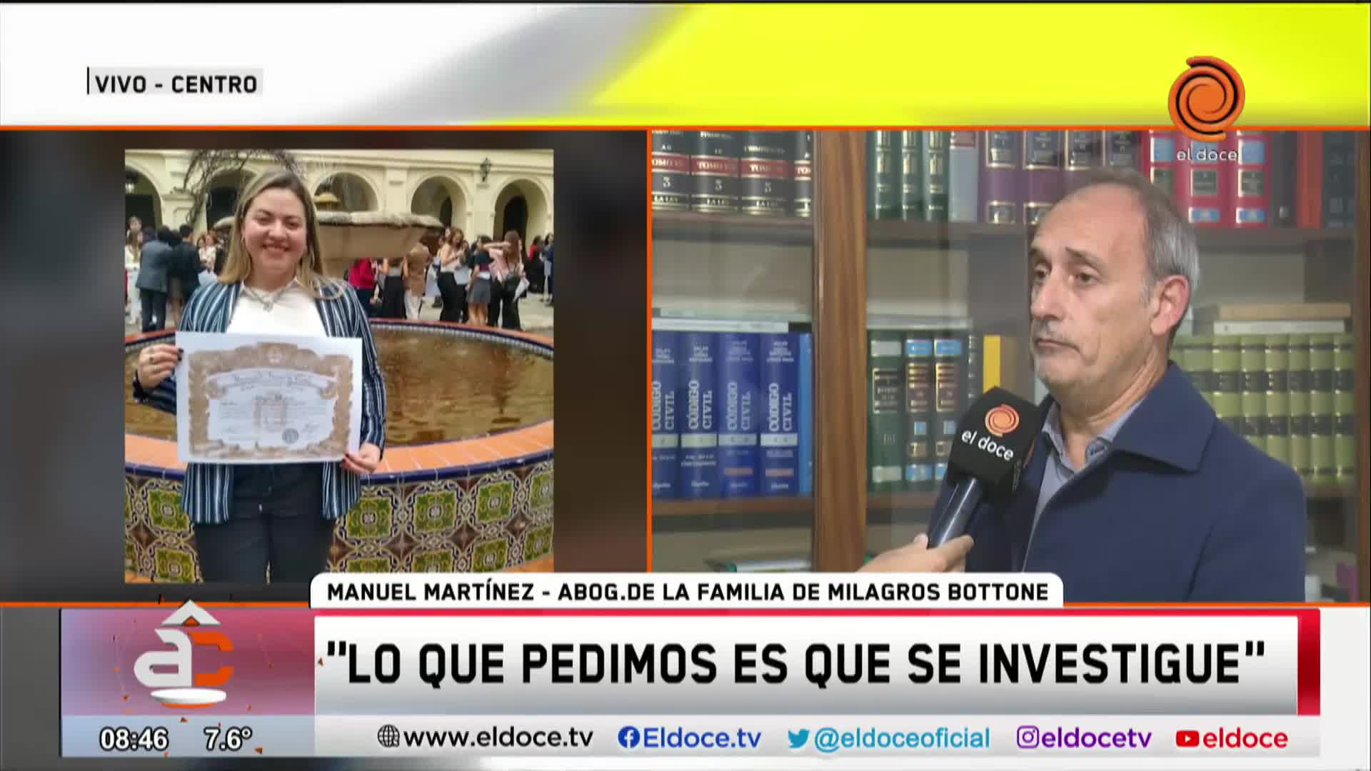 La mamá de Milagros Bottone se reunirá con el fiscal para pedir justicia