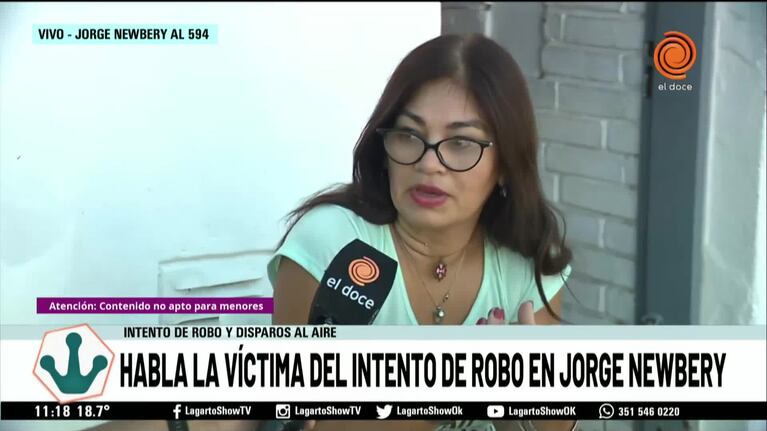 Le robó, amenazó con matarla y disparó al aire