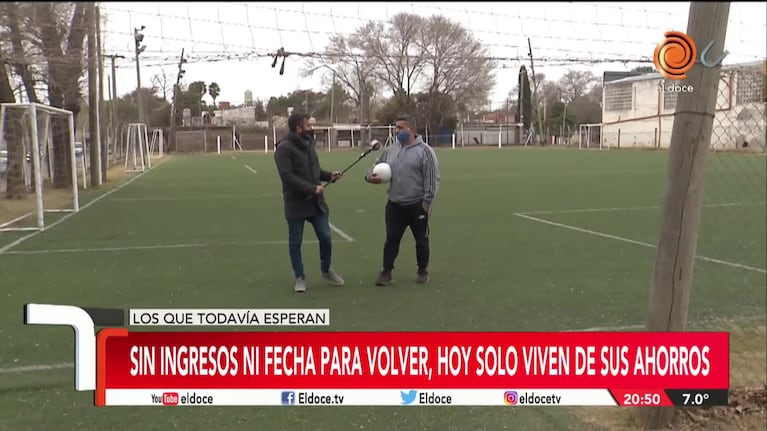 Las canchitas de fútbol no dan más: "Solamente pedimos trabajar"