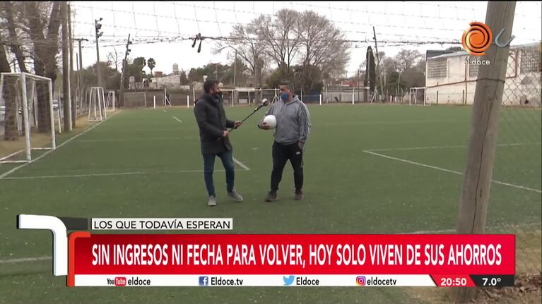 Las canchitas de fútbol no dan más: "Solamente pedimos trabajar"