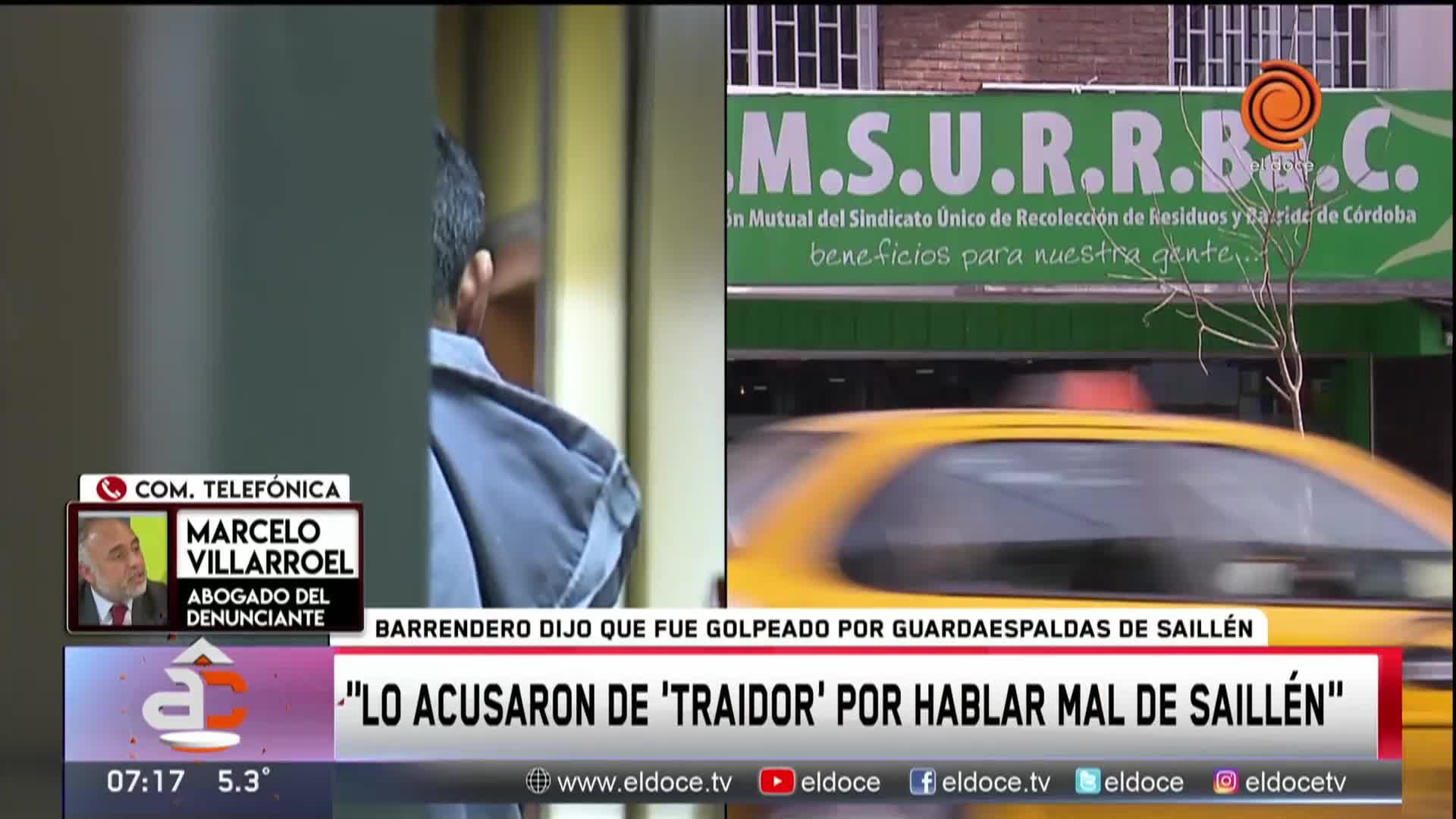 Surrbac: lo persiguen por haber dado una nota a El Doce