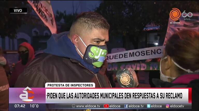 Nueva protesta de inspectores municipales