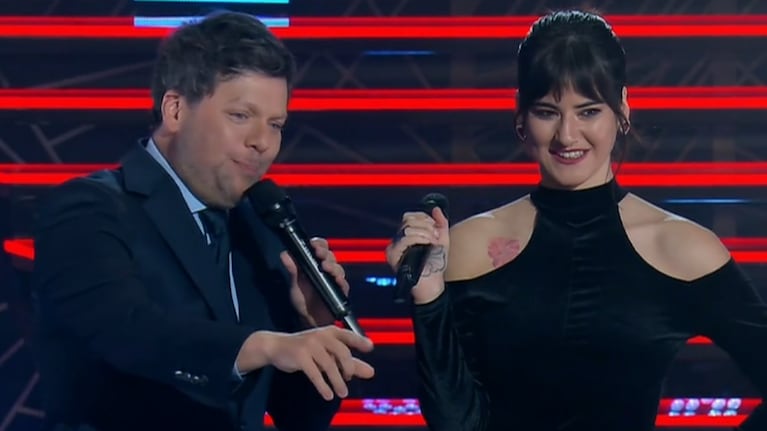 Cantó una parte de un tango en chino a pedido de Joaquín Levinton en Es Mi Sueño
