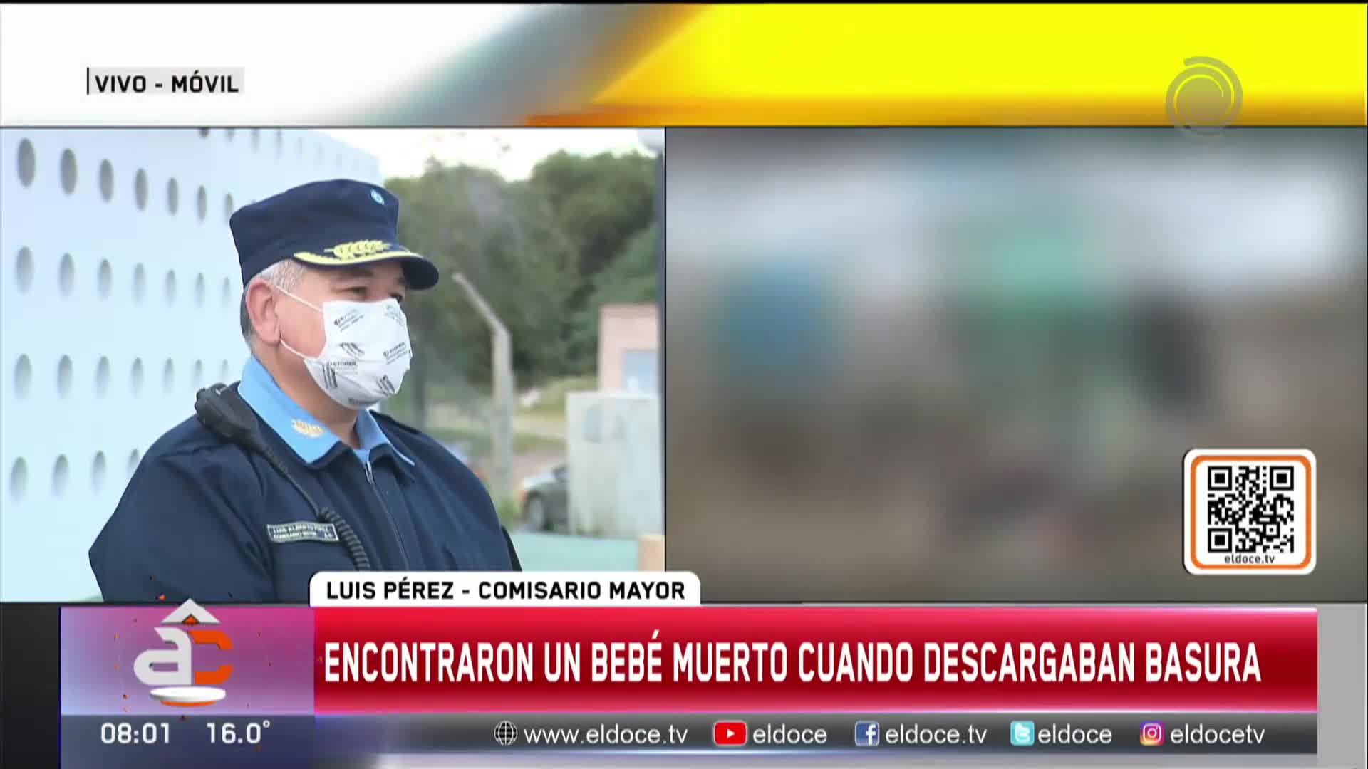 Investigan el hallazgo de un bebé muerto en un camión de basura