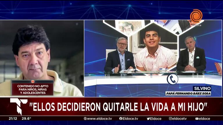 El padre de Fernando Báez Sosa aseguró que los rugbiers "decidieron quitarle la vida a su hijo"