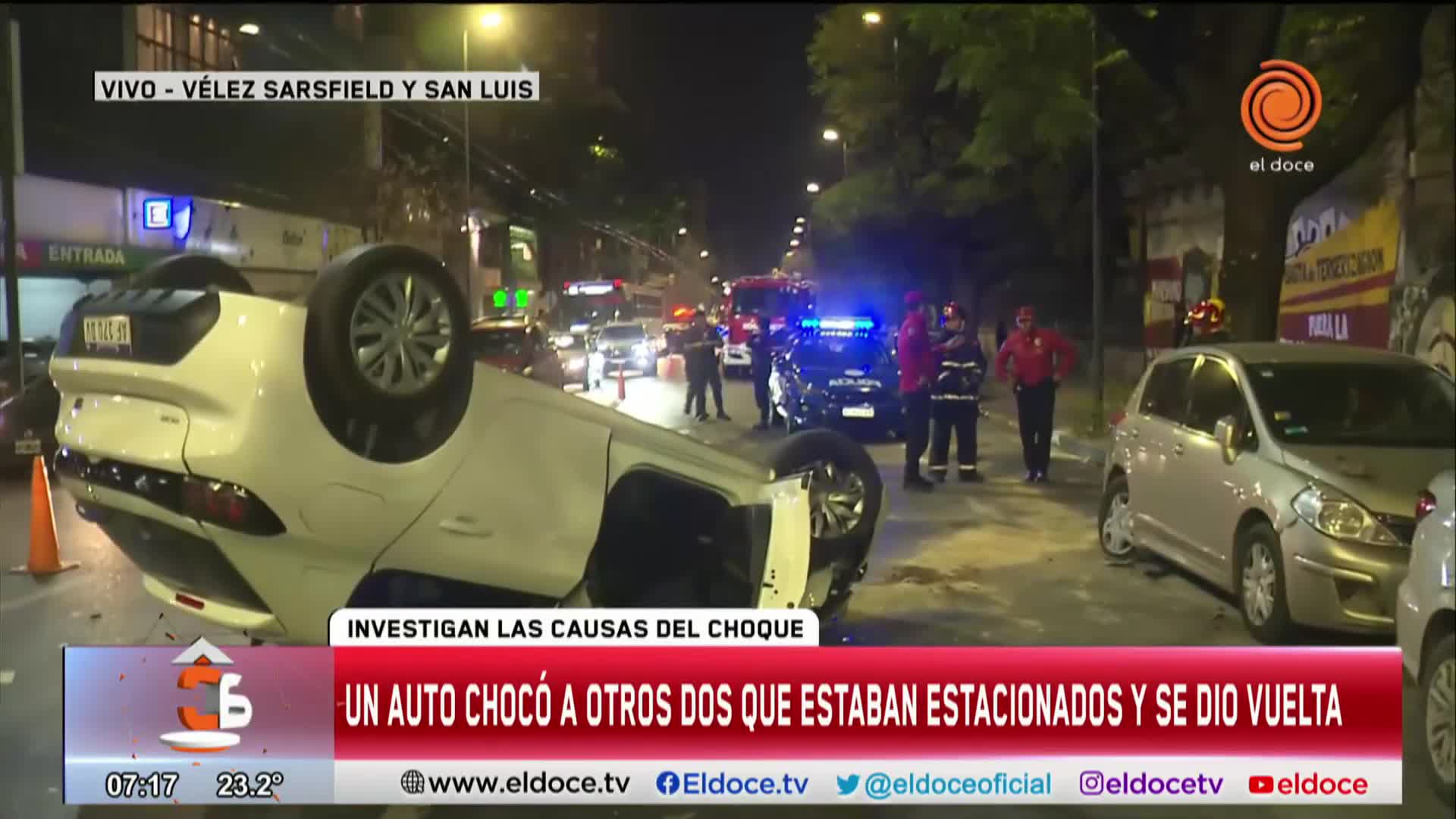 Un auto se dio vuelta y hay demoras en el tránsito