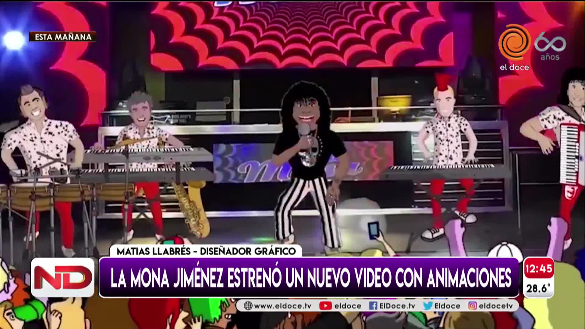 El dibujante del nuevo video de La Mona Jiménez