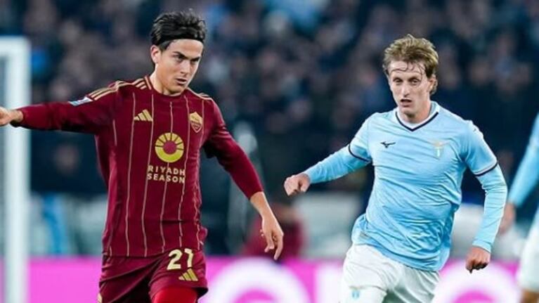 La picante gastada de Dybala a los hinchas de la Lazio tras ganar el clásico con la Roma