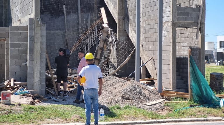 Derrumbe y susto en una obra en Córdoba