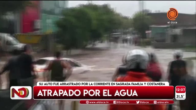 Atrapado en medio del agua en Sagrada Familia